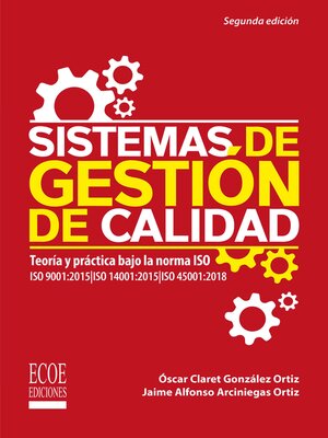 cover image of Sistemas de gestión de calidad--2da edición